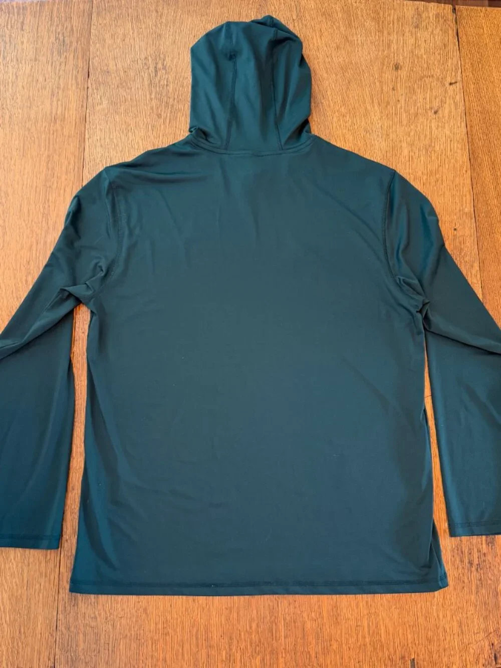 Adidas Men's Long Sleeve Lightweight Sweatshirt - Large, Dark Green